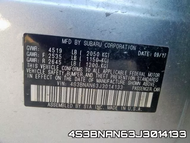 4S3BNAN63J3014133 фото 2