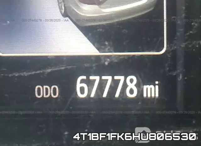 4T1BF1FK6HU806530 фото 8