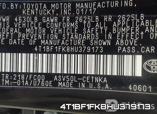 4T1BF1FK8HU379173 фото 10