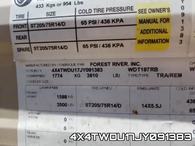 4X4TWDU17JY091383 фото 2