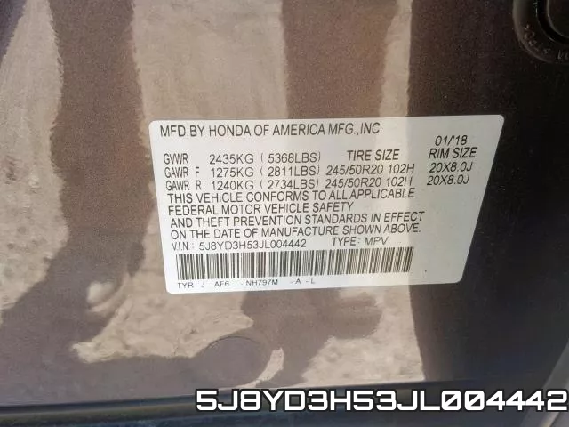 5J8YD3H53JL004442 фото 2