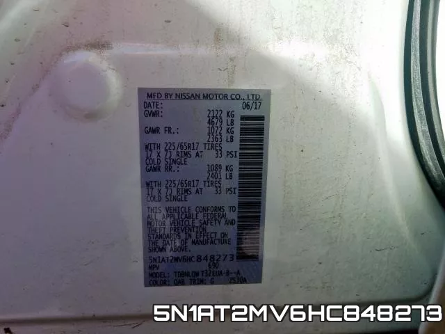 5N1AT2MV6HC848273 фото 2