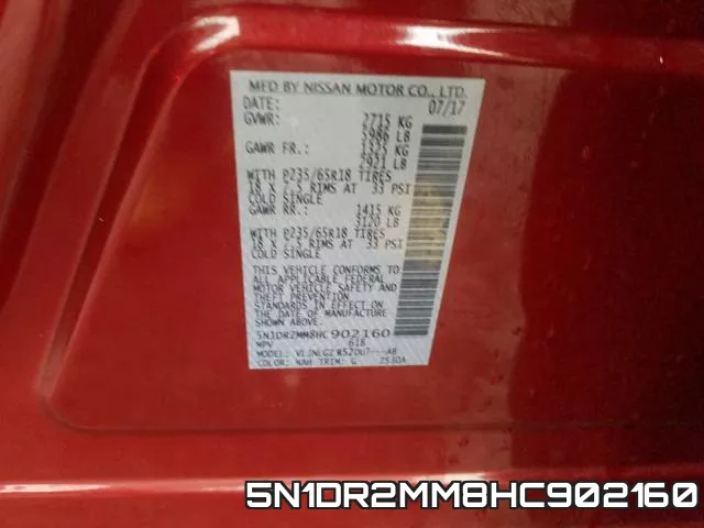 5N1DR2MM8HC902160 фото 2