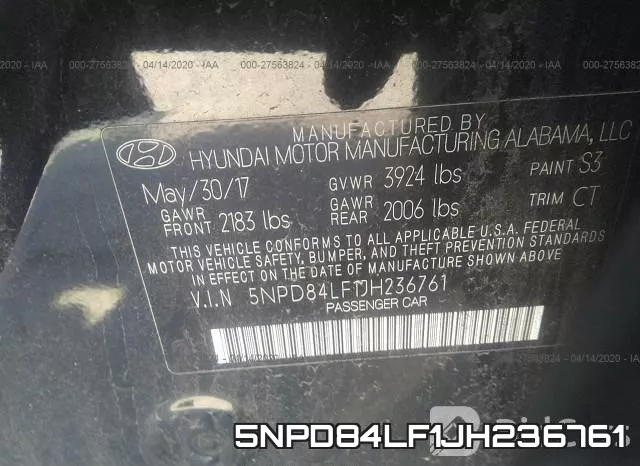 5NPD84LF1JH236761 фото 10
