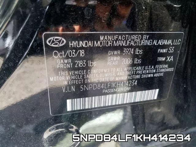 5NPD84LF1KH414234 фото 2