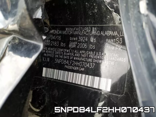 5NPD84LF2HH070437 фото 2