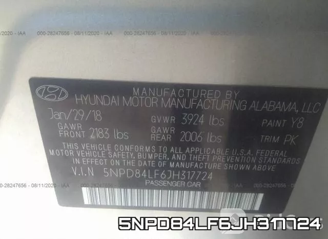 5NPD84LF6JH317724 фото 10