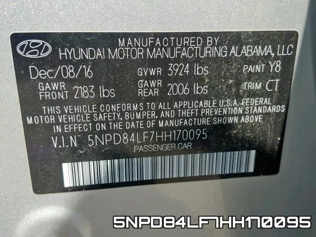 5NPD84LF7HH170095 фото 2