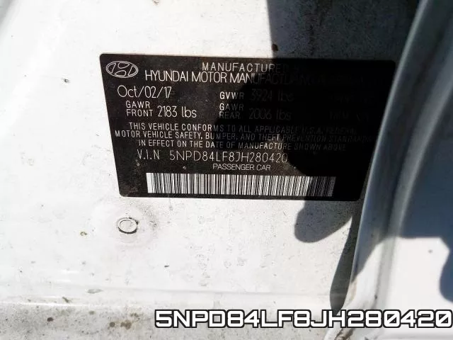 5NPD84LF8JH280420 фото 2