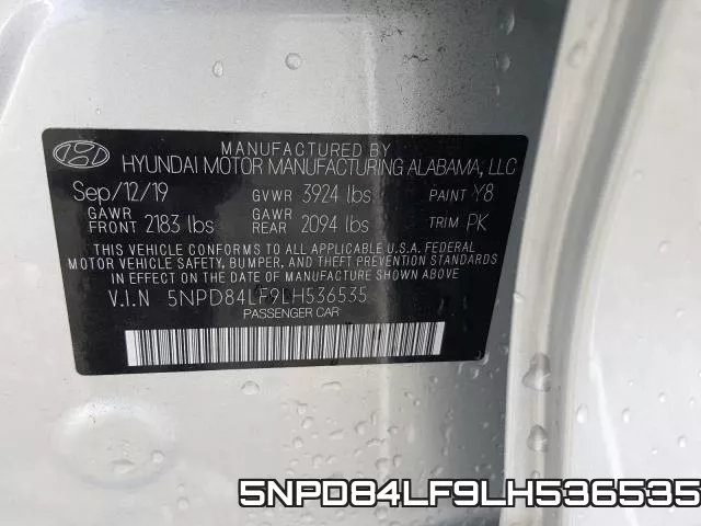 5NPD84LF9LH536535 фото 2