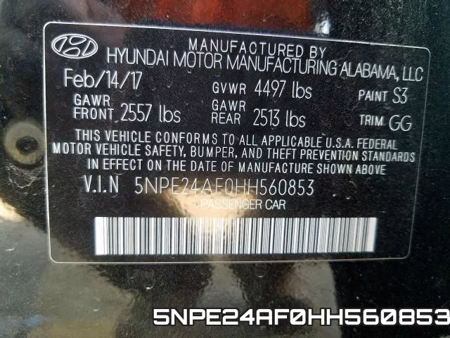 5NPE24AF0HH560853 фото 2