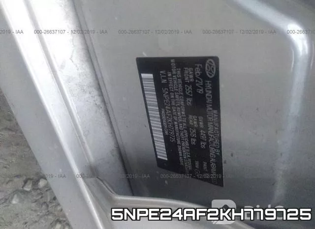 5NPE24AF2KH779725 фото 10