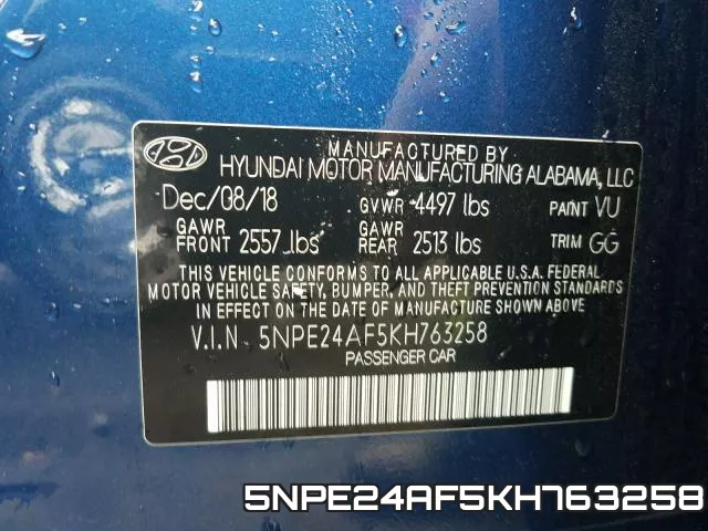 5NPE24AF5KH763258 фото 2