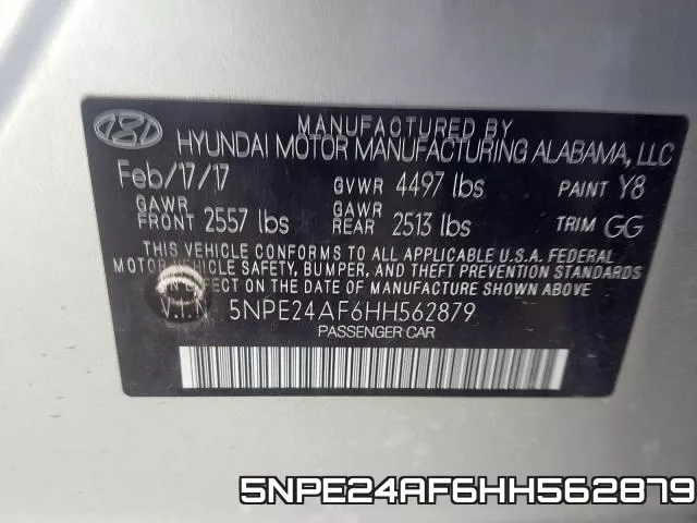5NPE24AF6HH562879 фото 2