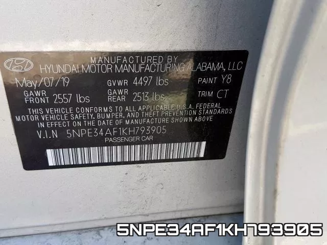 5NPE34AF1KH793905 фото 2