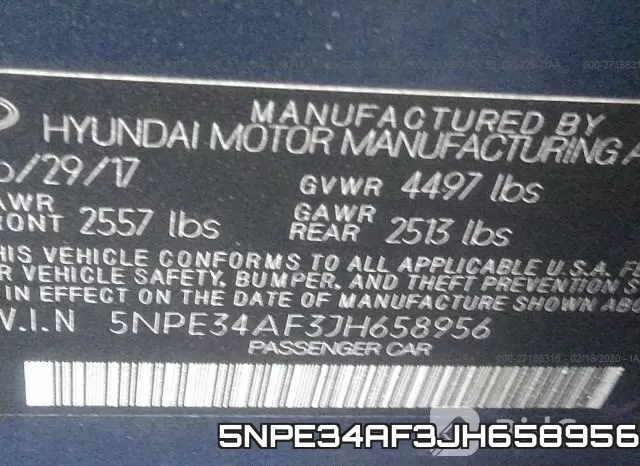 5NPE34AF3JH658956 фото 10