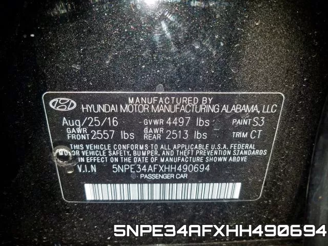 5NPE34AFXHH490694 фото 2