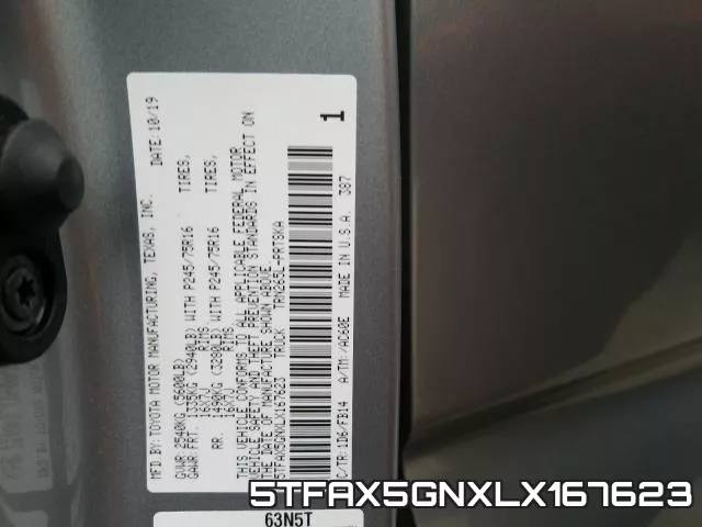 5TFAX5GNXLX167623 фото 2