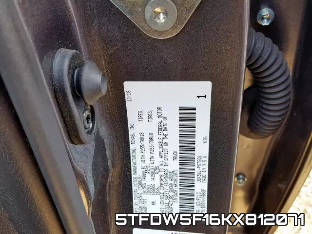 5TFDW5F16KX812071 фото 2