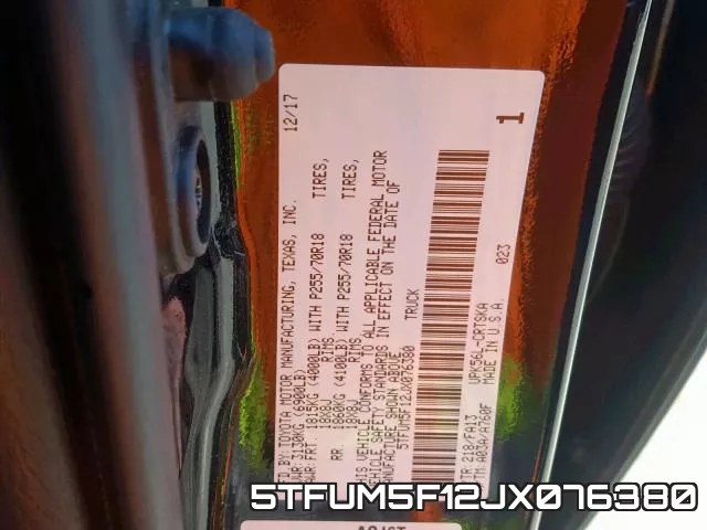 5TFUM5F12JX076380 фото 2