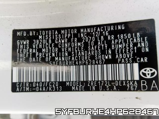 5YFBURHE4HP628467 фото 2