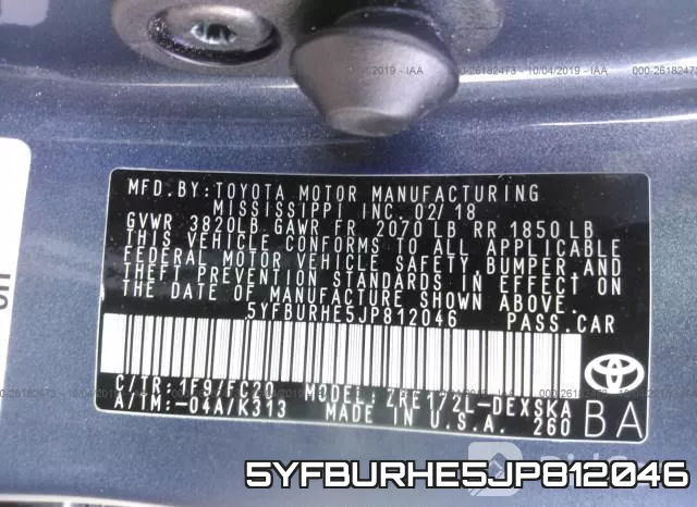 5YFBURHE5JP812046 фото 10