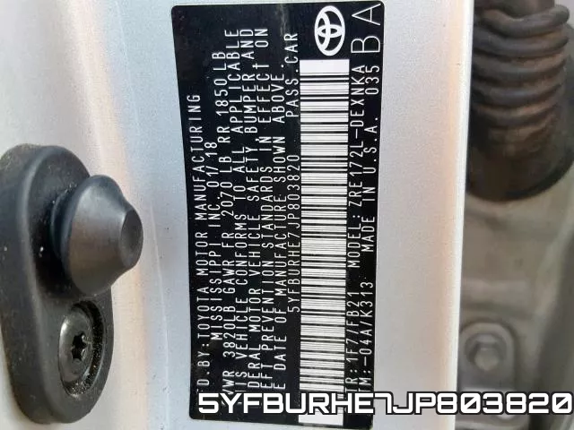 5YFBURHE7JP803820 фото 2