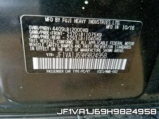 JF1VA1J69H9824958 фото 2