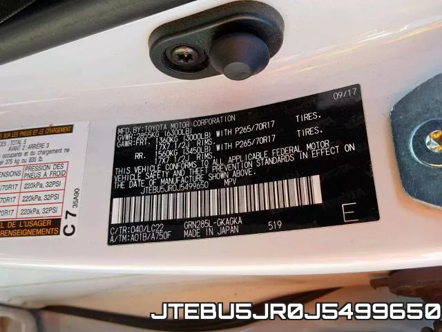 JTEBU5JR0J5499650 фото 2