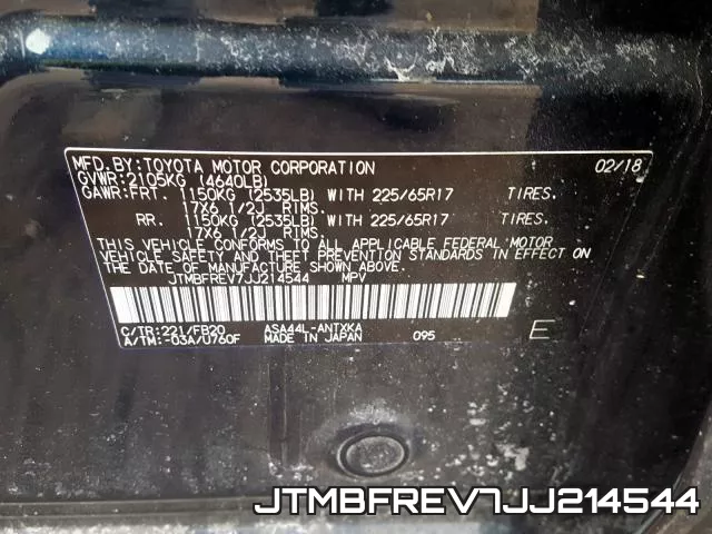 JTMBFREV7JJ214544 фото 2