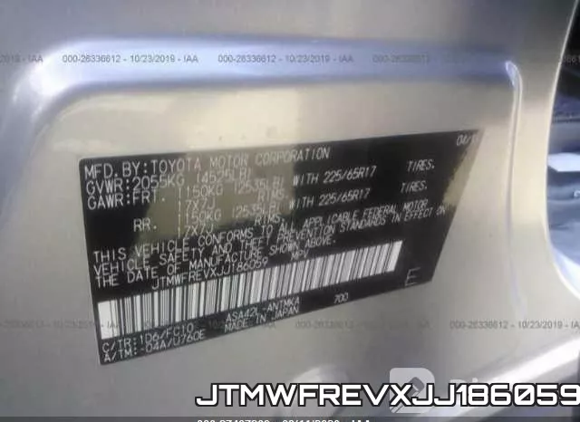 JTMWFREVXJJ186059 фото 10