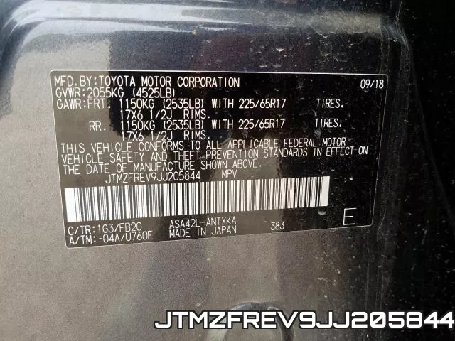 JTMZFREV9JJ205844 фото 2