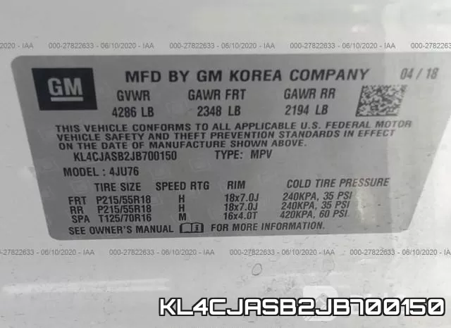KL4CJASB2JB700150 фото 10