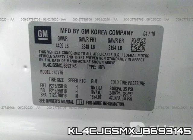 KL4CJGSMXJB693145 фото 10
