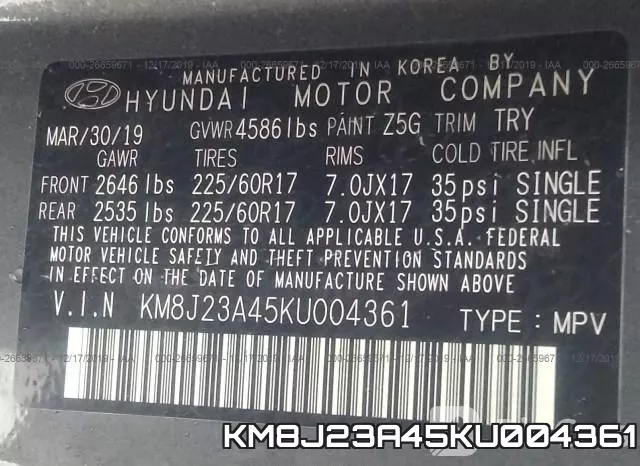 KM8J23A45KU004361 фото 10