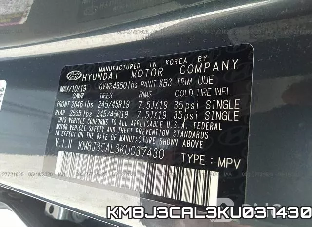 KM8J3CAL3KU037430 фото 10