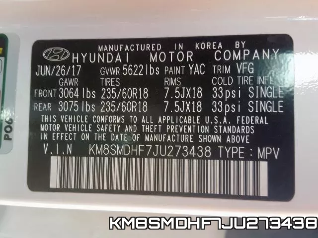 KM8SMDHF7JU273438 фото 2