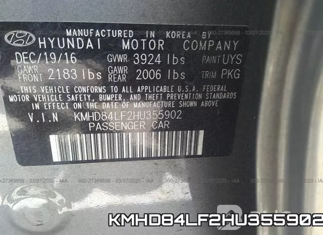 KMHD84LF2HU355902 фото 10