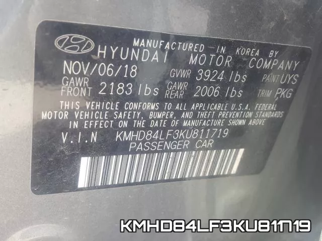 KMHD84LF3KU811719 фото 2