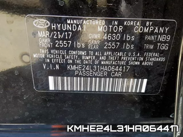 KMHE24L31HA064417 фото 2