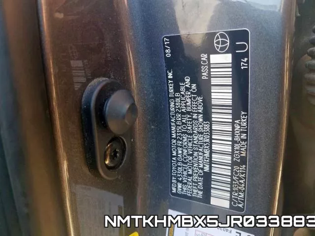 NMTKHMBX5JR033883 фото 2
