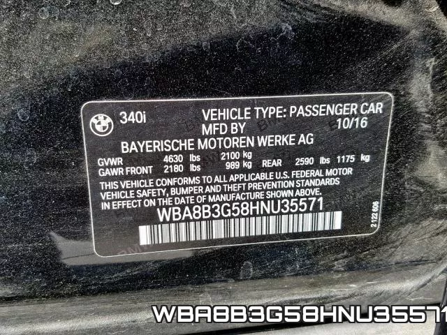 WBA8B3G58HNU35571 фото 2