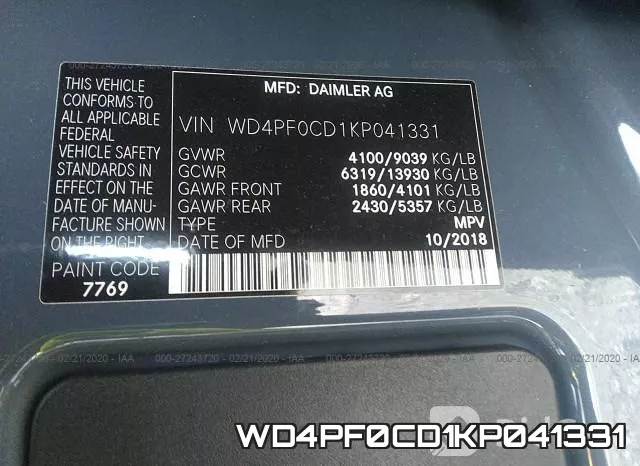 WD4PF0CD1KP041331 фото 10