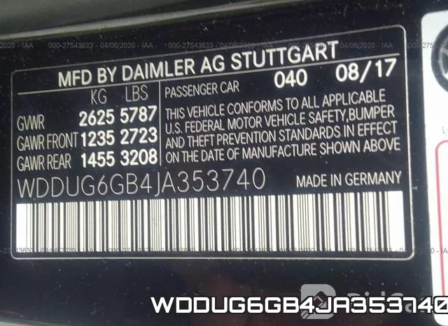 WDDUG6GB4JA353740 фото 10