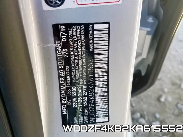 WDDZF4KB2KA615552 фото 2