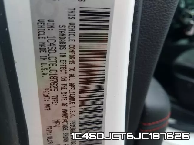 1C4SDJCT6JC187625 фото 2