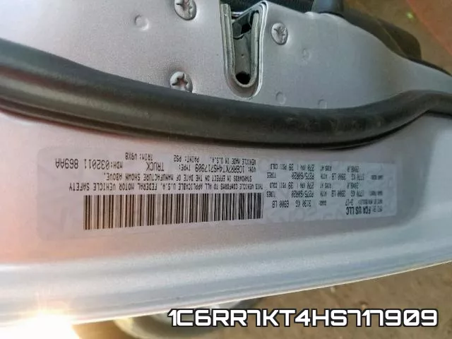 1C6RR7KT4HS717909 фото 2