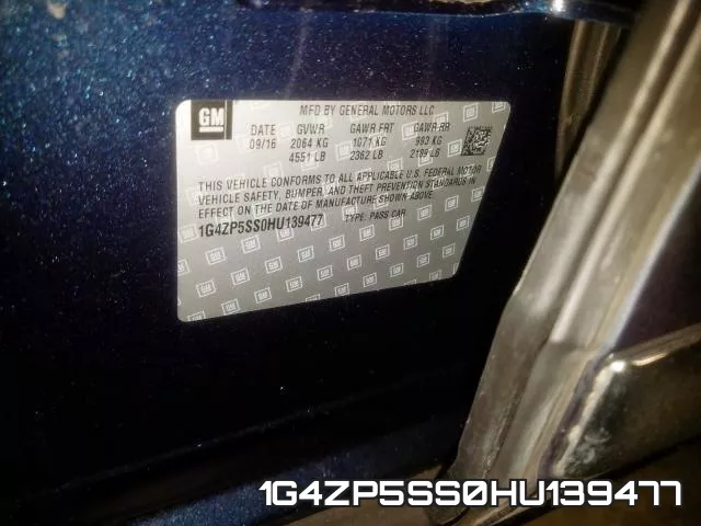1G4ZP5SS0HU139477 фото 2