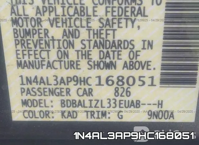1N4AL3AP9HC168051 фото 10