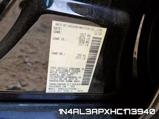 1N4AL3APXHC173940 фото 2